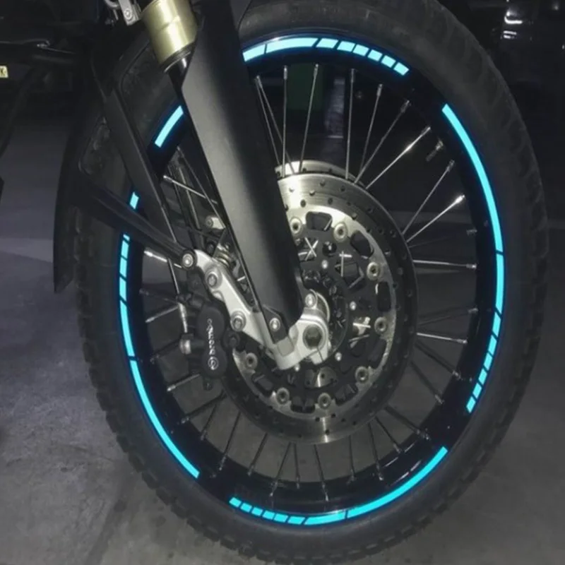 

Motorcycle wheel stickers rim stickers steel rim stickers modified wheel stickers 18-inch tire reflective stickers