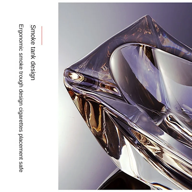 Модная креативная пепельница из хрустального стекла в европейском стиле