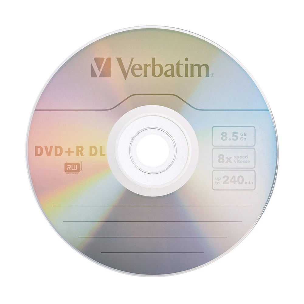 Verbatim DVD + R DL 8 5 ГБ 10Pk шпиндель 8x двухслойный записываемый мультимедийный диск