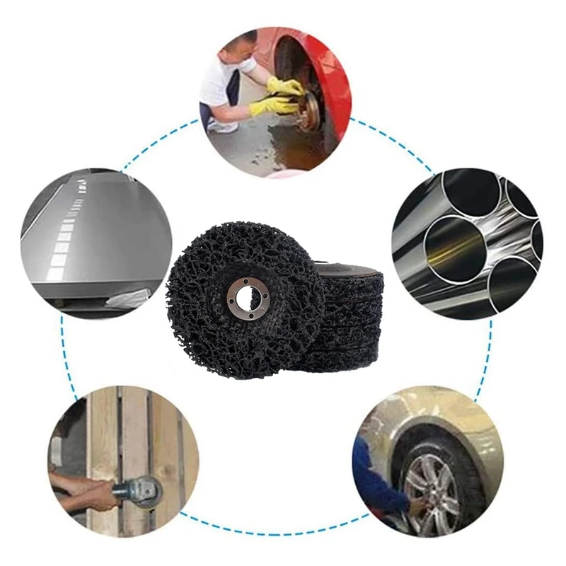 

Strip Abrasive Disc for Cleaning and Removing Grinder 4Inch X5 / 8Inch