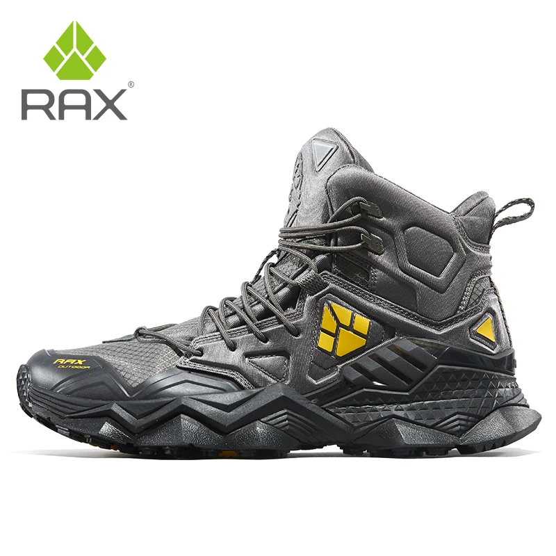 RAX Men's Hiking Shoes Mountain Trekking Boots High Quality Fashion Outdoor Casual Snow Winter