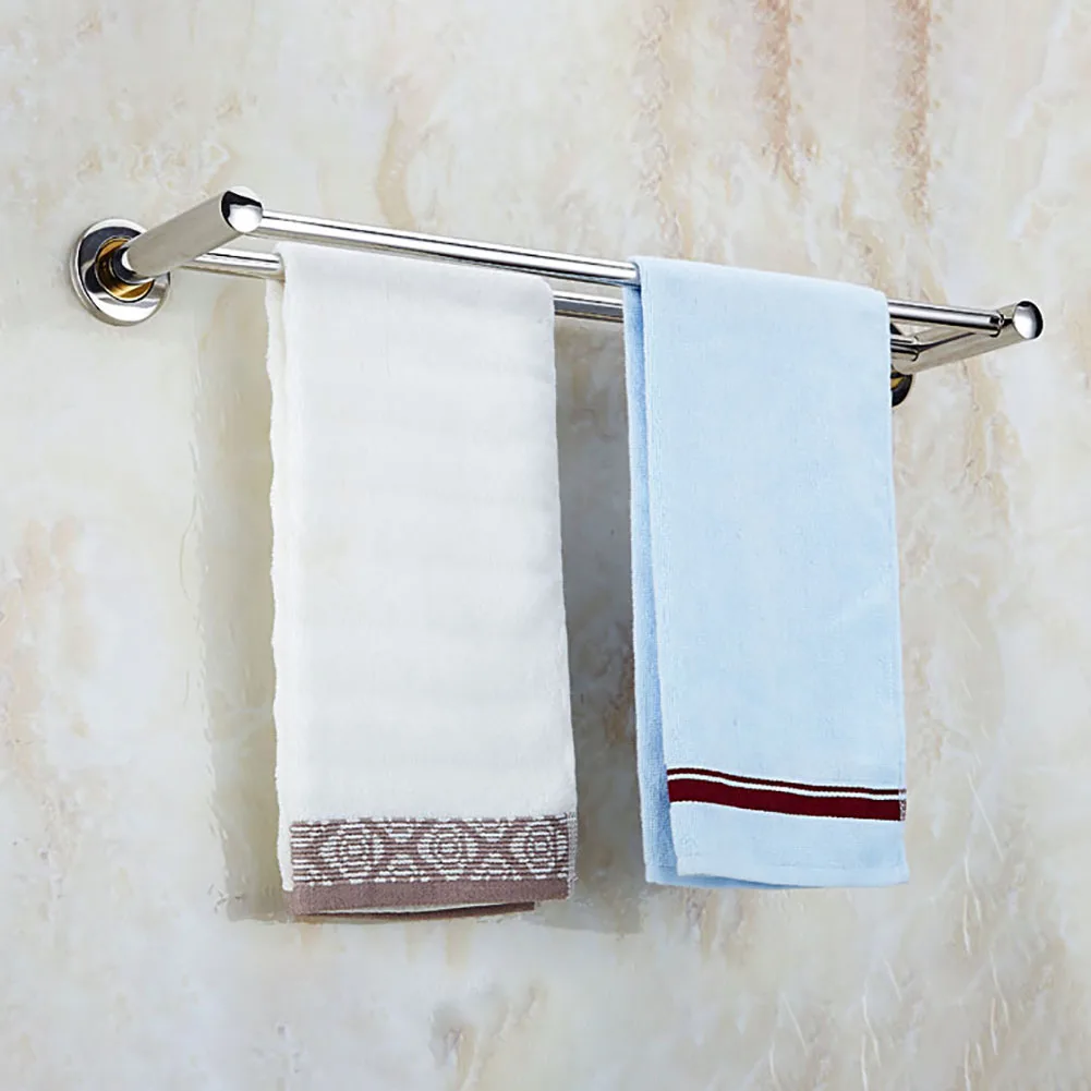 

Stainless Steel Towel Rack Accessories Hotel Multifunction Thickened Bathroom Hanging Wall Mounted Modern Easy Clean Durable
