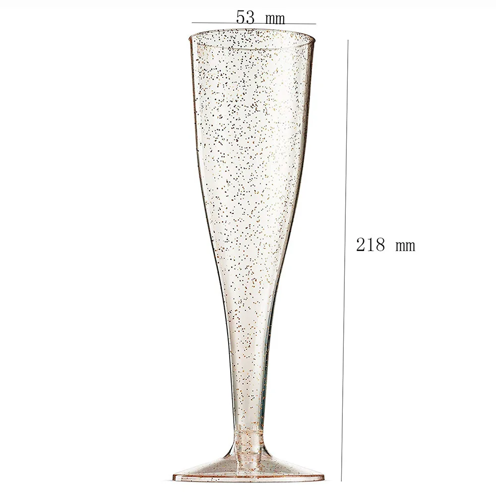 Одноразовые пластиковые бокалы для красного вина 5 шт./компл. свадебные