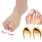 Сепаратор пальца ноги, коррекция искривления пальца стопы, корректор костного нароста, исправление большого пальца ноги, ортопедический корректор, утягивающий носок для педикюра, 2 шт 1 пара