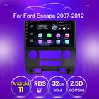 4 ядра RDS WI-FI Android 11 для Ford Escape 2007-2012 GPS Авто Видео Плеер Мультимедиа Стерео 2.5D экран без 2 Дина dvd