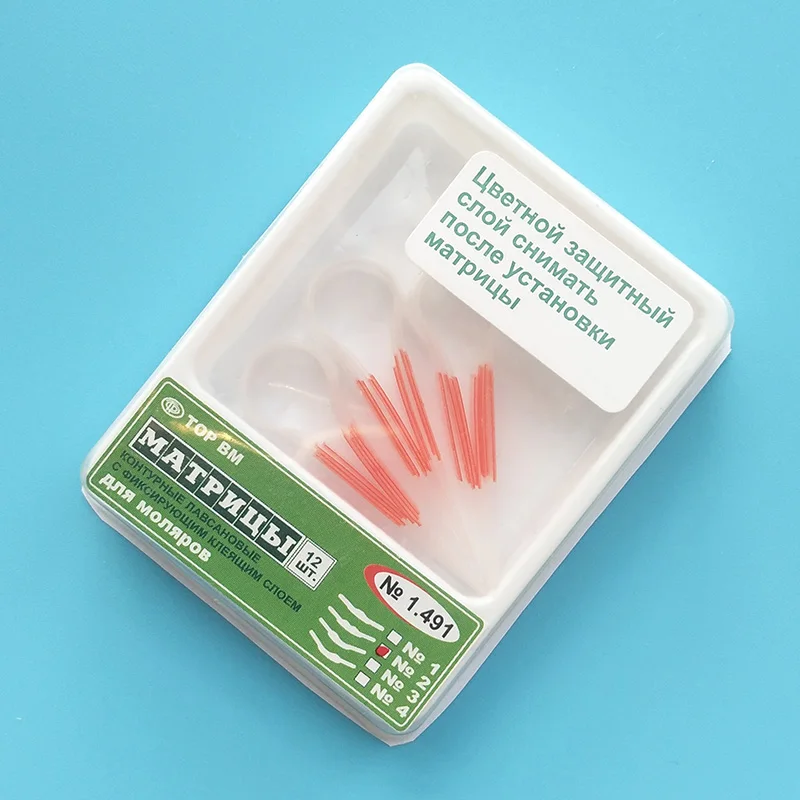Dental Matrices for Premolars 1.490 Self-Adhesive Transparent Contoured For Molars Russia Imported | Красота и здоровье