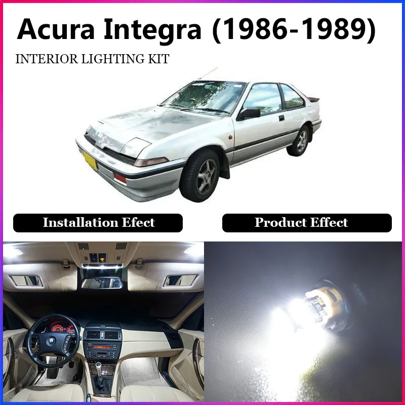 

ShinMan 7x LED CAR Light Car led interior Car lighting For Acura Integra LED Interior Light kit 1986-1989 LED Car Interior light