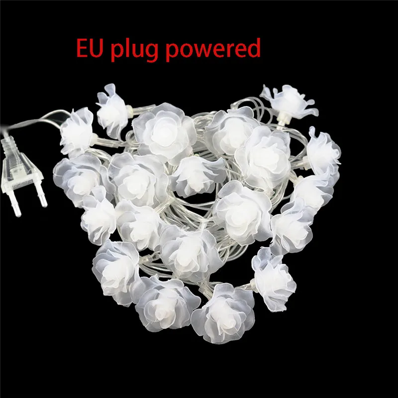 10/20/30/50/100 м светодиодный с феей роз светильник цветок строка Luces Свадебный дом ко