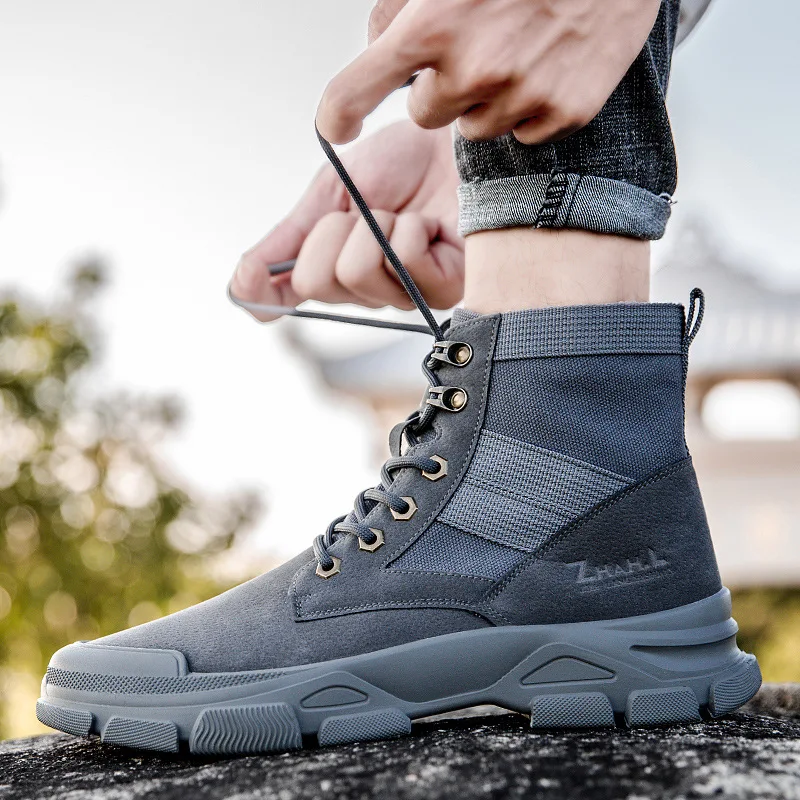 

Martin Boots Men 's Boots Men 's Shoes British Tooling Shoes Thick Men 's Boots 2020 Autumn and Winter Round Toe Ankle Rubber