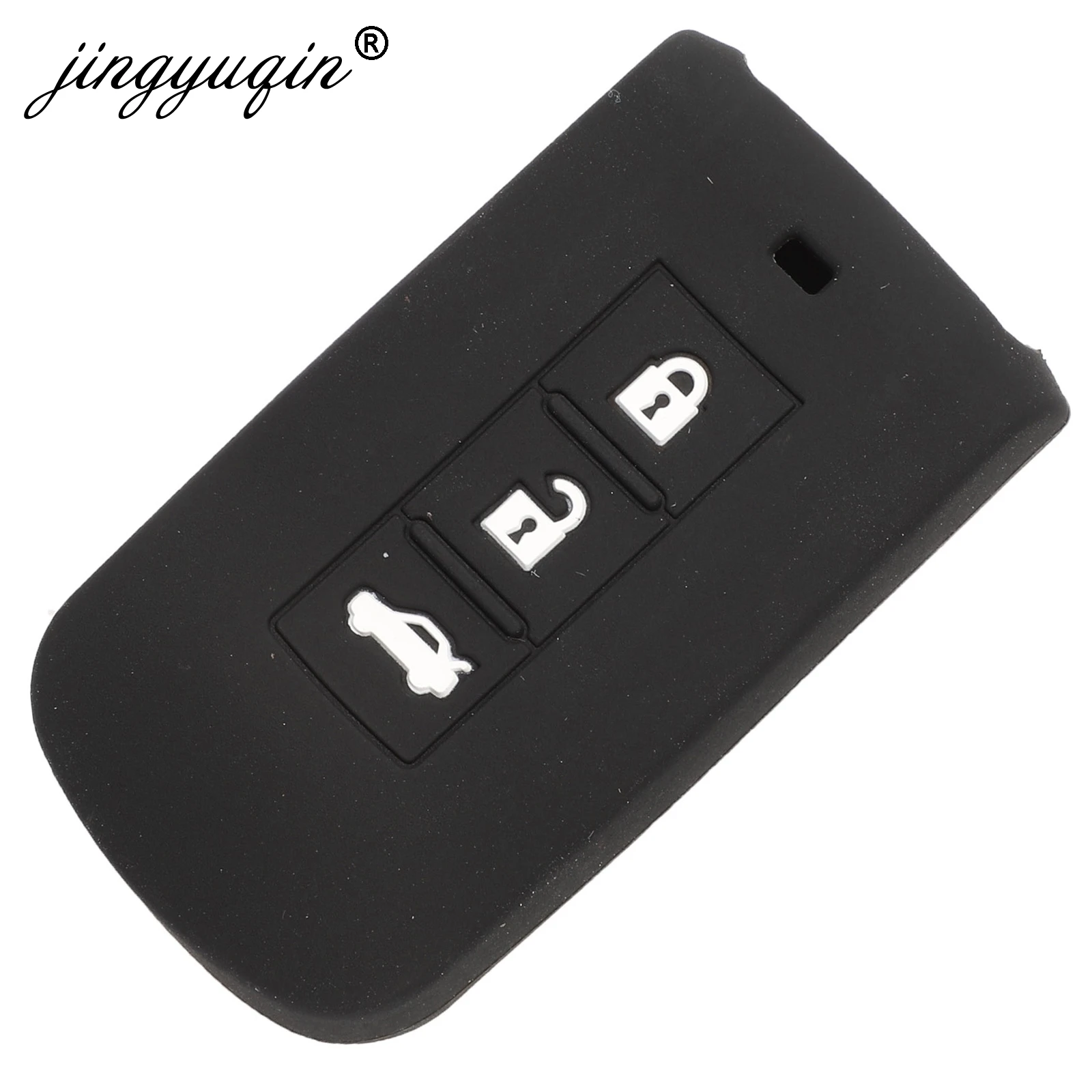 Jingyuqin для Mitsubishi Outlander Lancer 10 Pajero Sport EX ASX Colt Grandis L200 Smart 3 кнопки силиконовый чехол для ключей от машины крышка