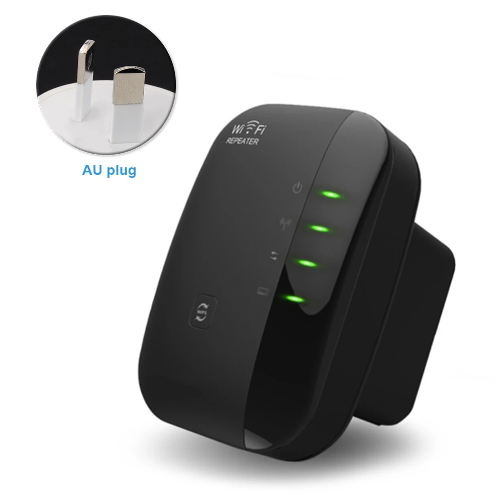 Plug AU Office Internet Amplifier Mini High Speed Plug Reliable Signal Booster Range Extender Wireless WIFI Repeater Ethernet Port Home - Цвет: Plug AU