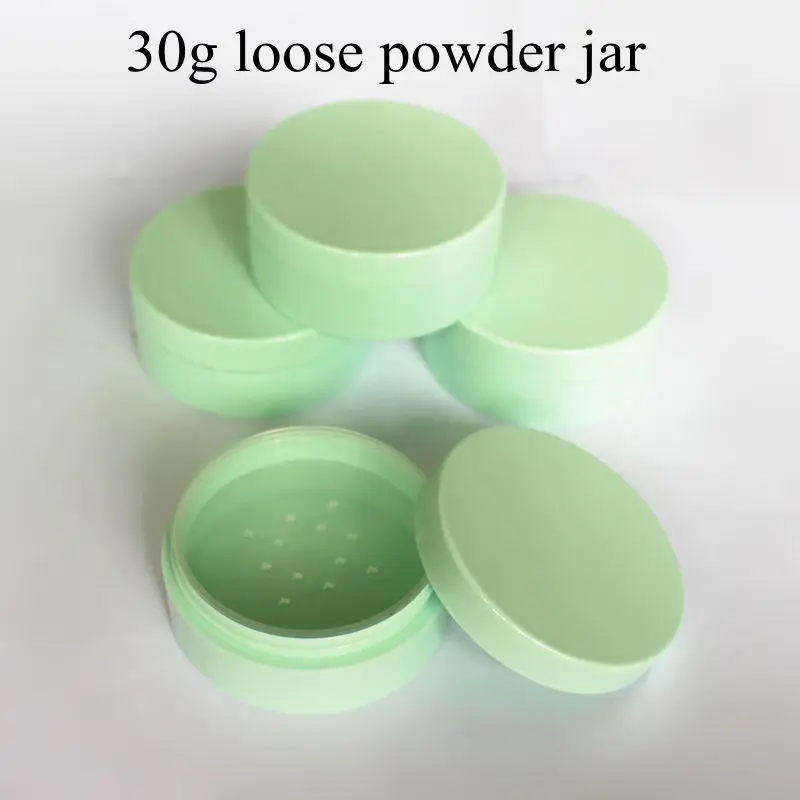 Пустая бутылка для пудры 30 шт./лот г с ситечком мл зеленый пластиковый компактный