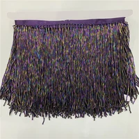 2021 hot 5metroslot beautiful purple tassels polyester trim lace fringe diy dance dress curtain lace ribbon