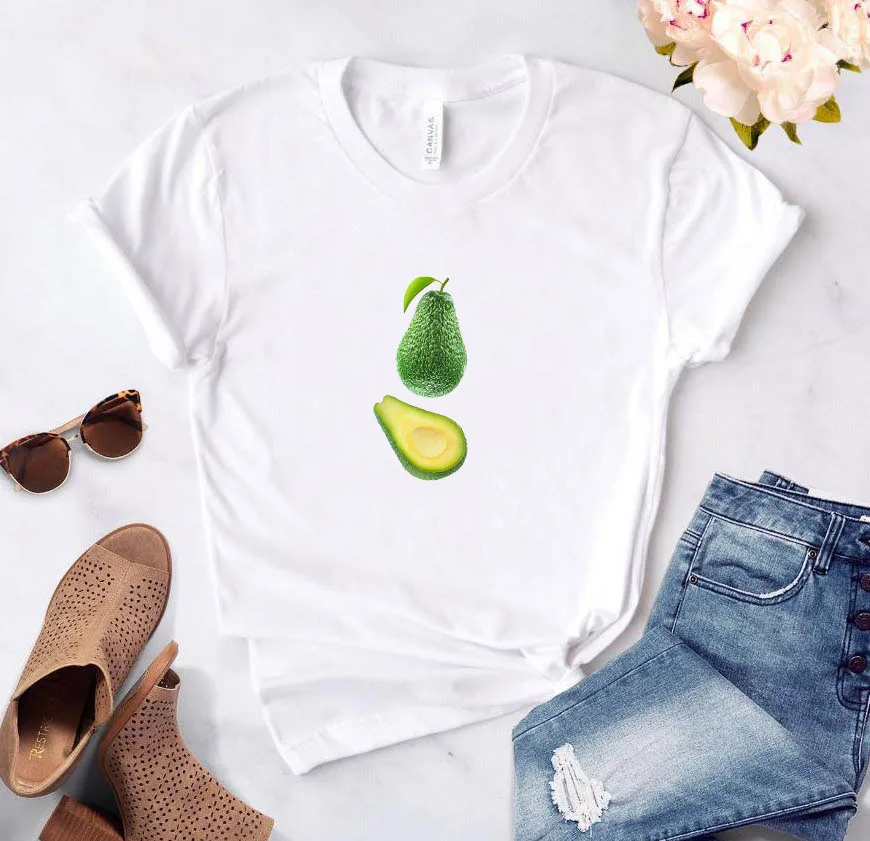 

Avocado T-shirts Short Sleeve Crop T-shirt Women-clothing With Sleeves Women's 2021 Summer Woman Anime Tshirt Tops Tee Clothes