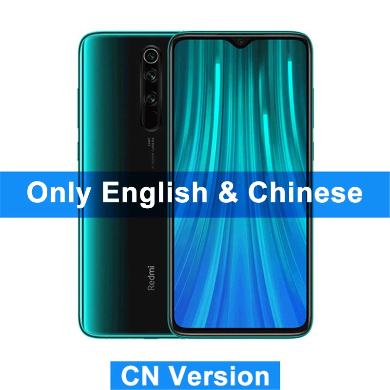 CN ROM Green Xiaomi Redmi Note 8 Pro 8 Гб 128 ГБ MTK Helio G90T смартфон 64MP Quad задняя камера 6,5" полный экран мобильный телефон - Цвет: CN ROM Green