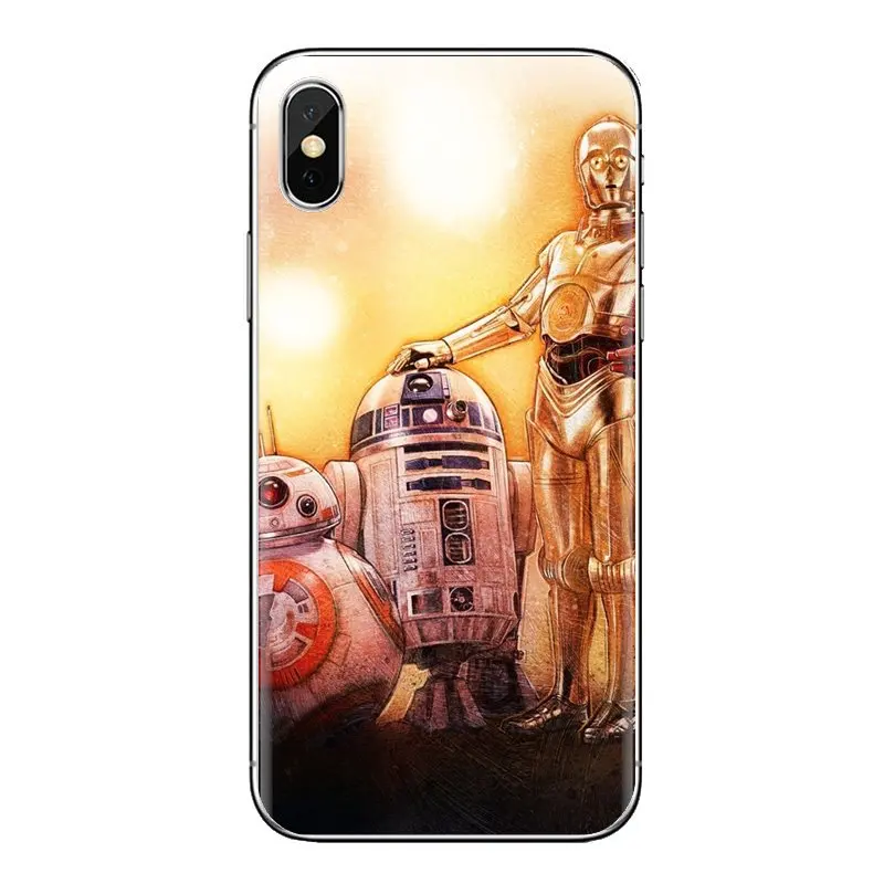 Прозрачный мягкий чехол с принтом The Force Awakens (Звёздные войны: Пробуждение силы BB 8