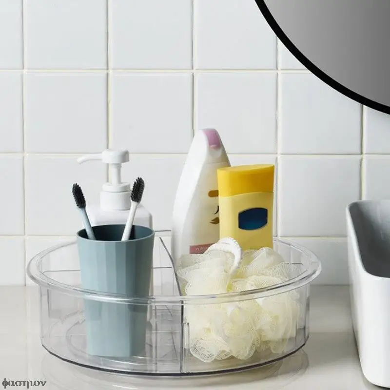 

Круглая прозрачная вращающаяся коробка 12 дюймов, пластиковый контейнер для приправ, специй, косметики, фотоконтейнер для хранения