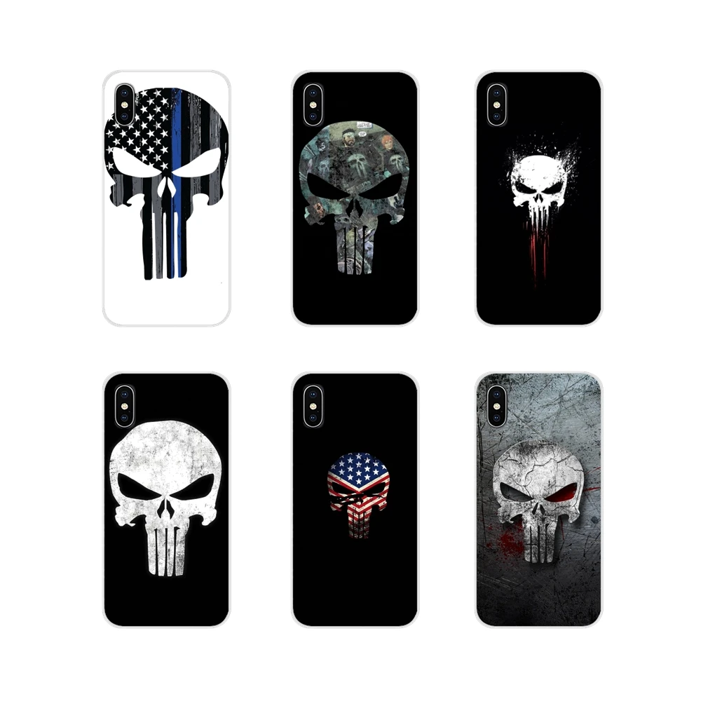 Аксессуары чехлы для телефона крутой Каратель Череп искусство Motorola Moto X4 E4 E5 G5 G5S G6