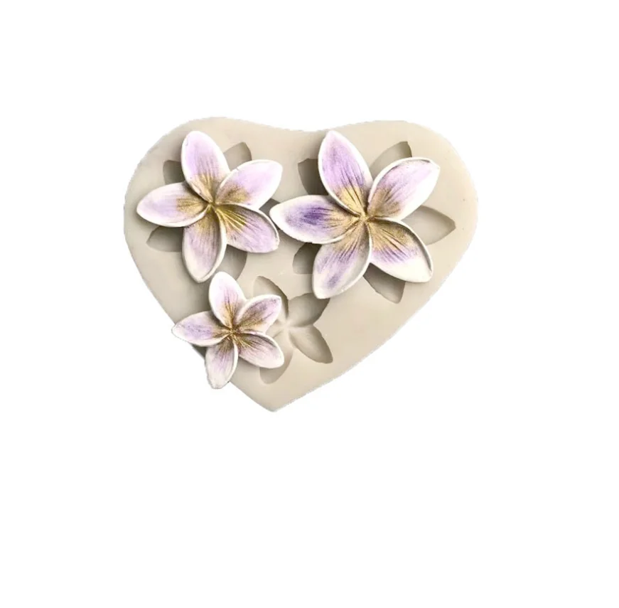 

Aouke Three even Flowers Liquid Silicone Mold DIY Cake Baking Chocolate Pudding Cake Furnishing Articles Mold Silicone Mold