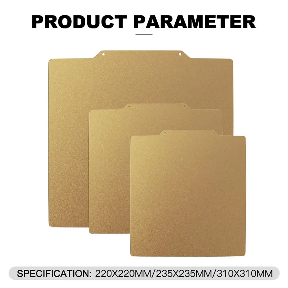 Детали для 3D-принтера PEI пружинный стальной лист нагревательный элемент с