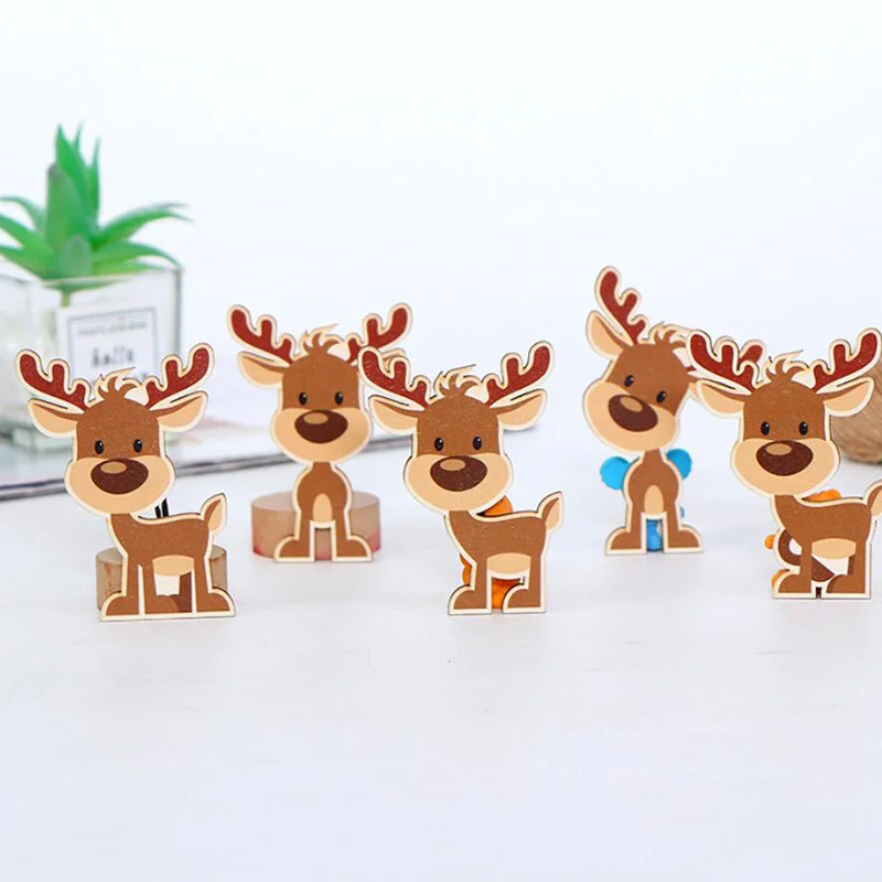 

Elk Christmas Wooden Deer Xmas Tree Pendant Ornaments For DIY Home Xmas Party Decorations Kids Xmas Birthday Gifts Photo Props