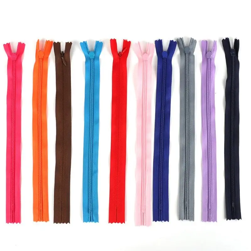 

10Pcs 20cm Closed End Nylon Invisible Zippers for DIY Tailor Sewing Craft Purse