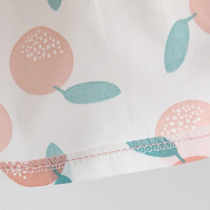 

Baby Girls Clothes Set 2021 Summer Infant Clothes Toddler Girl Fruit Print Suspender Dresses With Hat Newborn Baby Suit