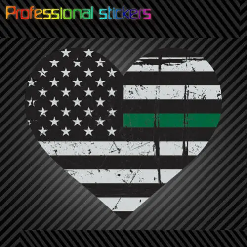 

Tattered Army Wife Army Girlfriend Thin Green Line Heart Flag Sticker Distressed Stickers for Cars, Bicycles, Laptops, Motos