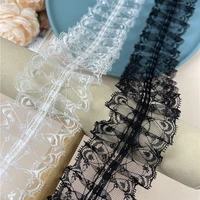 hot eyelash net yarn embroidery center pleated tulle lace diy hat headdress wedding dress sleeve hollow skirt sewing accessories