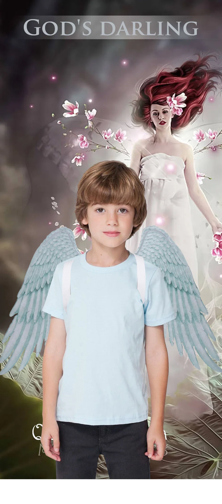 Крылья Хэллоуин реквизит Ангел птица перо Марди Гра Косплей ролевое платье