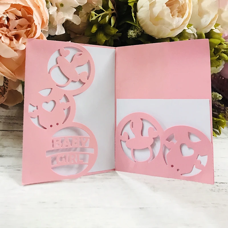 

Baby Girl Wedding Invitation Card Mold Metal Cutting Die New 2021 Scrapbook Decoration Craft Die Cutting Card