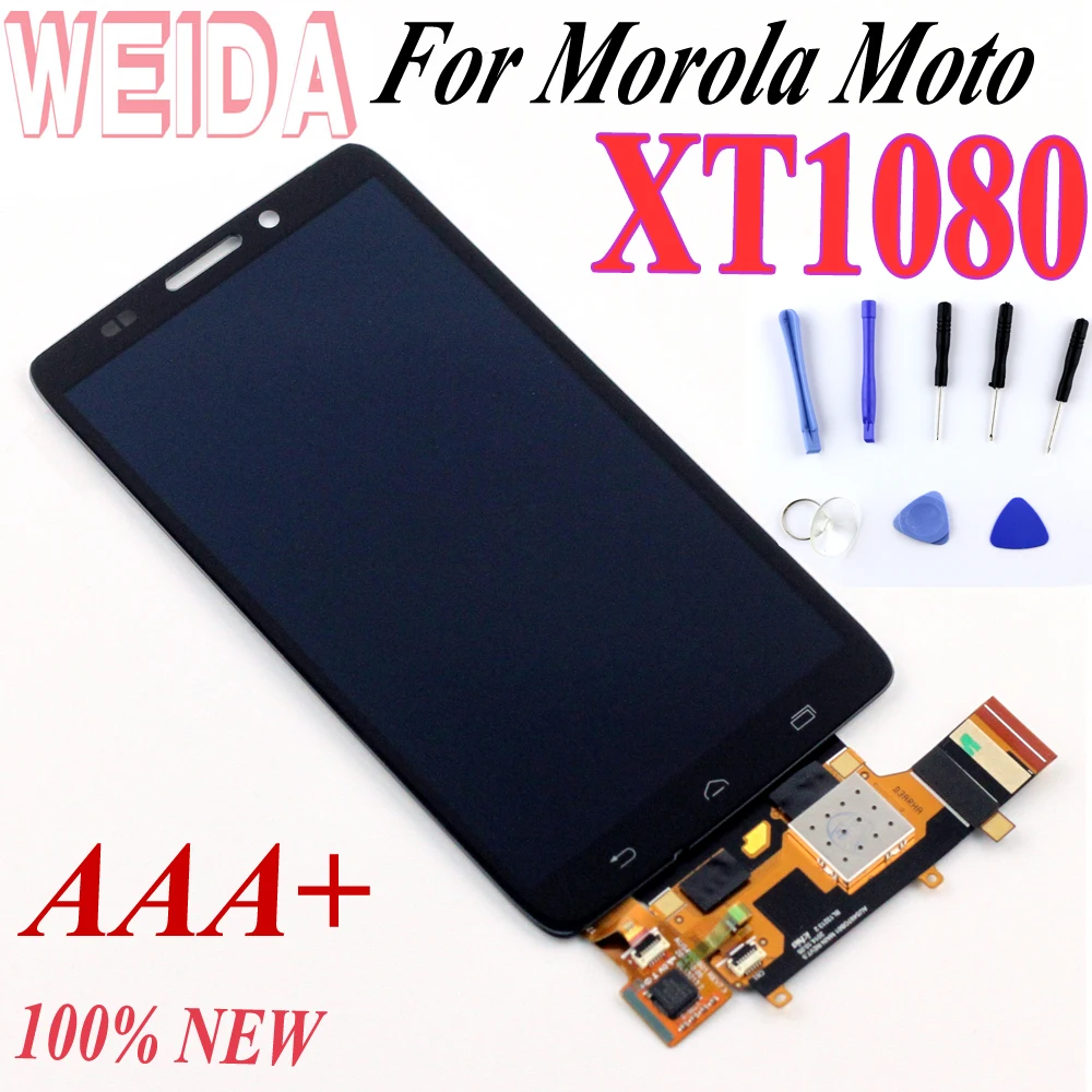 ЖК дисплей WEIDA 5 0 дюйма для Motorola Moto XT1080 сенсорный экран с дигитайзером в сборе XT907