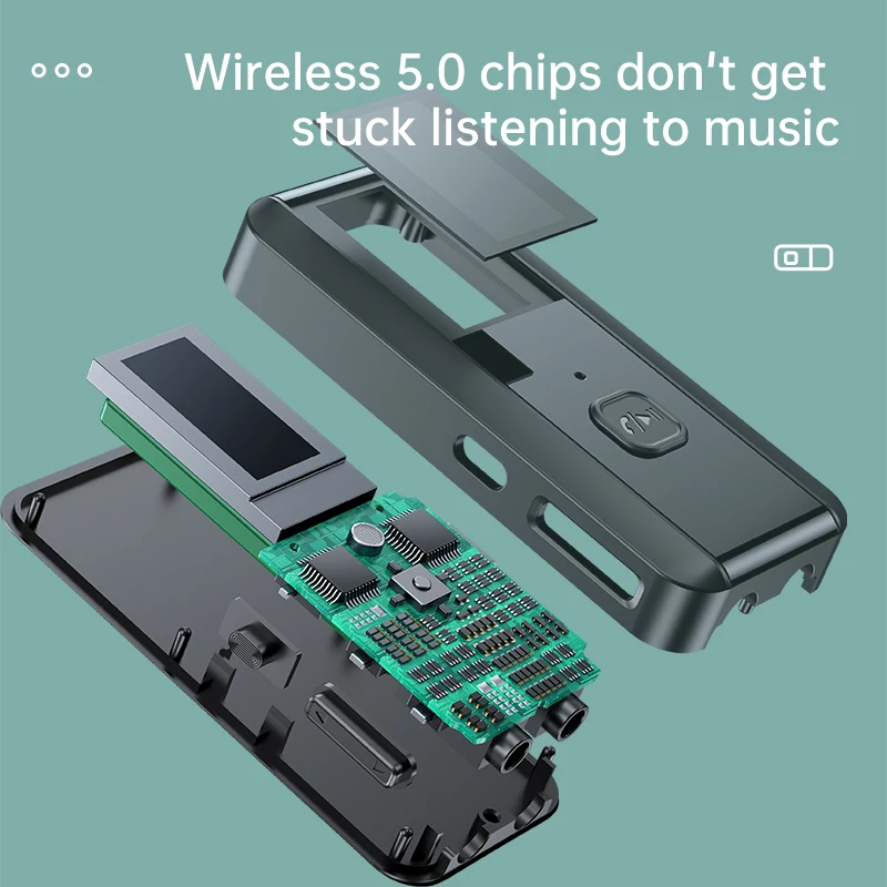 Аудиоресивер с разъемом Type-C Bluetooth 5 0 + EDR ЖК-дисплей передатчик для ТВ ПК