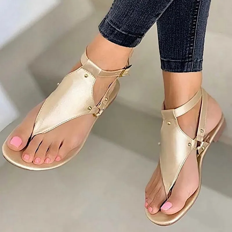

Summer 2021 Side Spare Large Size Low Top Flat Adult Patchwork Red Wedge Heel Fish Spout Fashion Sandals zapatos de mujer