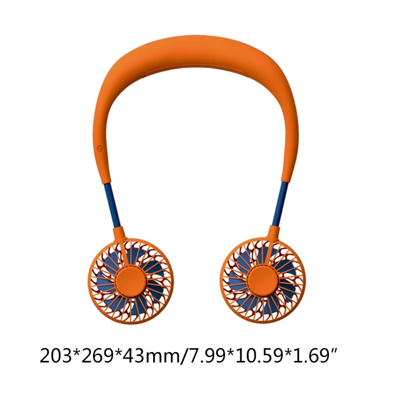 

Sports Portable Hanging Neck Fan Mini Air Cooler USB Rechargeable Small Personal Cooling Tools for Home Outdoor Office Travel