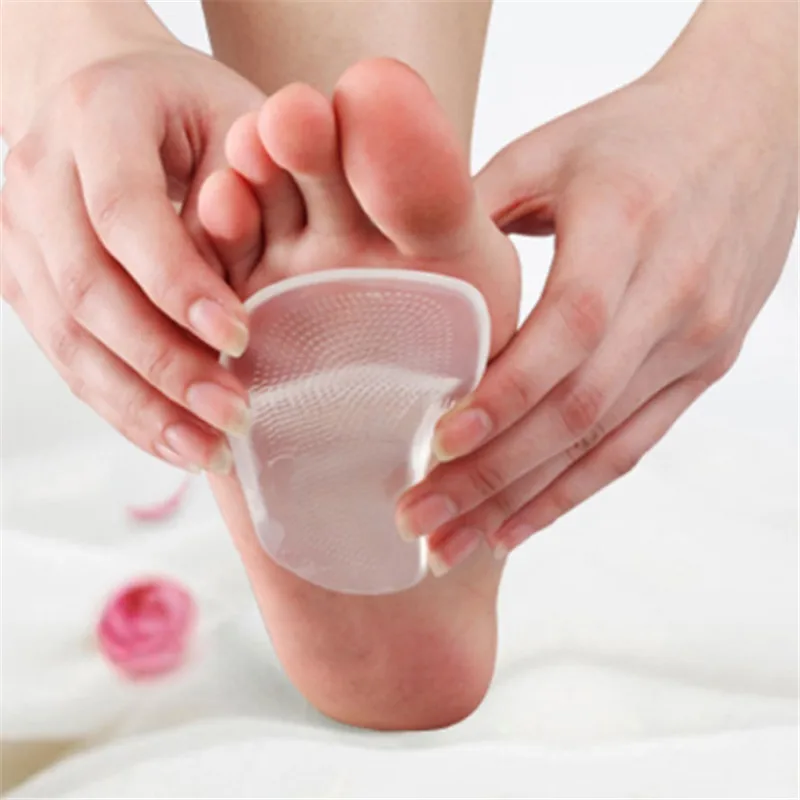 

1 Pair Transparent Support Pad For High Heels Flat Feet Orthotics Orthopedic Insoles Corrector For Shoes Woman Feet Care 2pcs