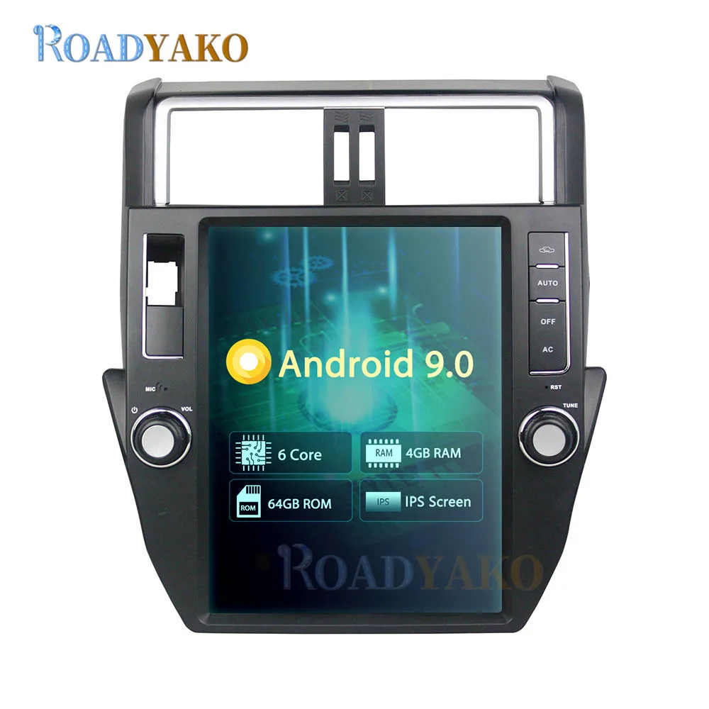 

12.1Inch Android Tesla style For Toyota Prado 2010 2011 2012 2013 Stereo Multimedia Player Navigation GPS Radio Autoradio