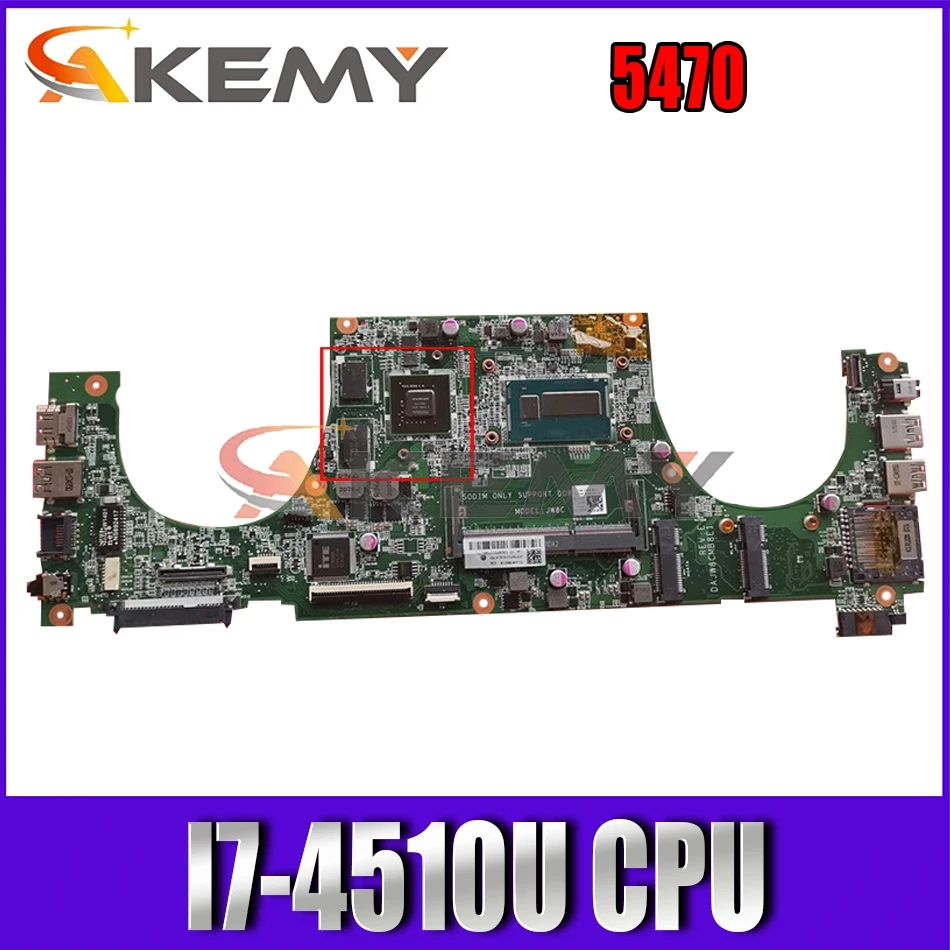 

Akemy I7-4510U FOR Dell Vostro 5470 Laptop Motherboard DAJW8CMB8E1 CN-0Y8VHY 0Y8VHY Y8VHY mainboard 100% tested