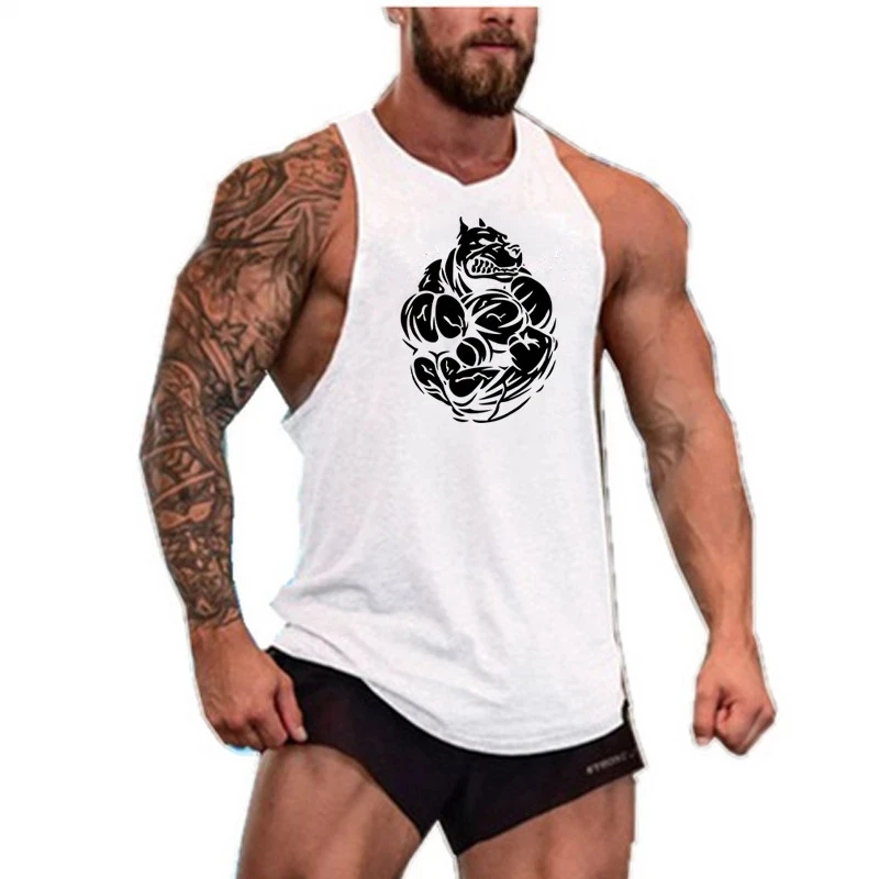 

Muscle Brand Gyms Clothing Workout Sleeveless Shirt Tank Top Men Bodybuilding Fitness Mens Sportwear Muscle Vests Men Tanktop