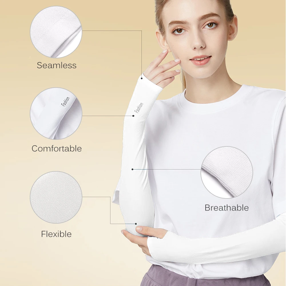 Охлаждающие рукава унисекс 1 пара чехол для езды на велосипеде бега защита от УФ