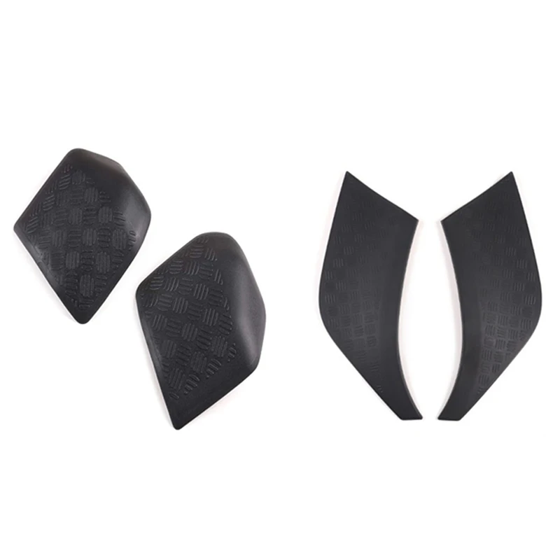

Rearview Side Mirror Cover Trim with Rear Side Bumper Guard Scratch Plate Cover Trim for Land Rover Defender 110 2020