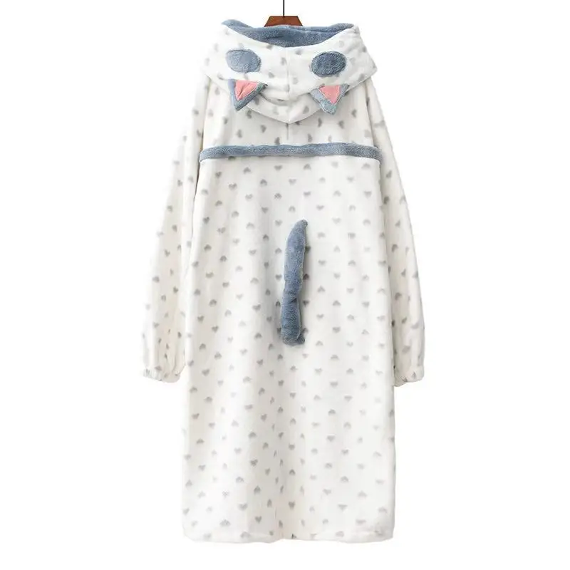 Теплая фланелевая ночная рубашка хорошего качества на осень и зиму домашняя