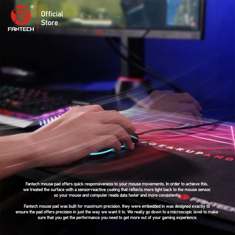 FANTECH компьютерный коврик для мыши MP292 игровой 29x25x0 03 см скоростной и