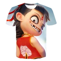 new cartoon anime nezha the devil boy comes into the world 3d printed t shirt fashion mens and womens tee