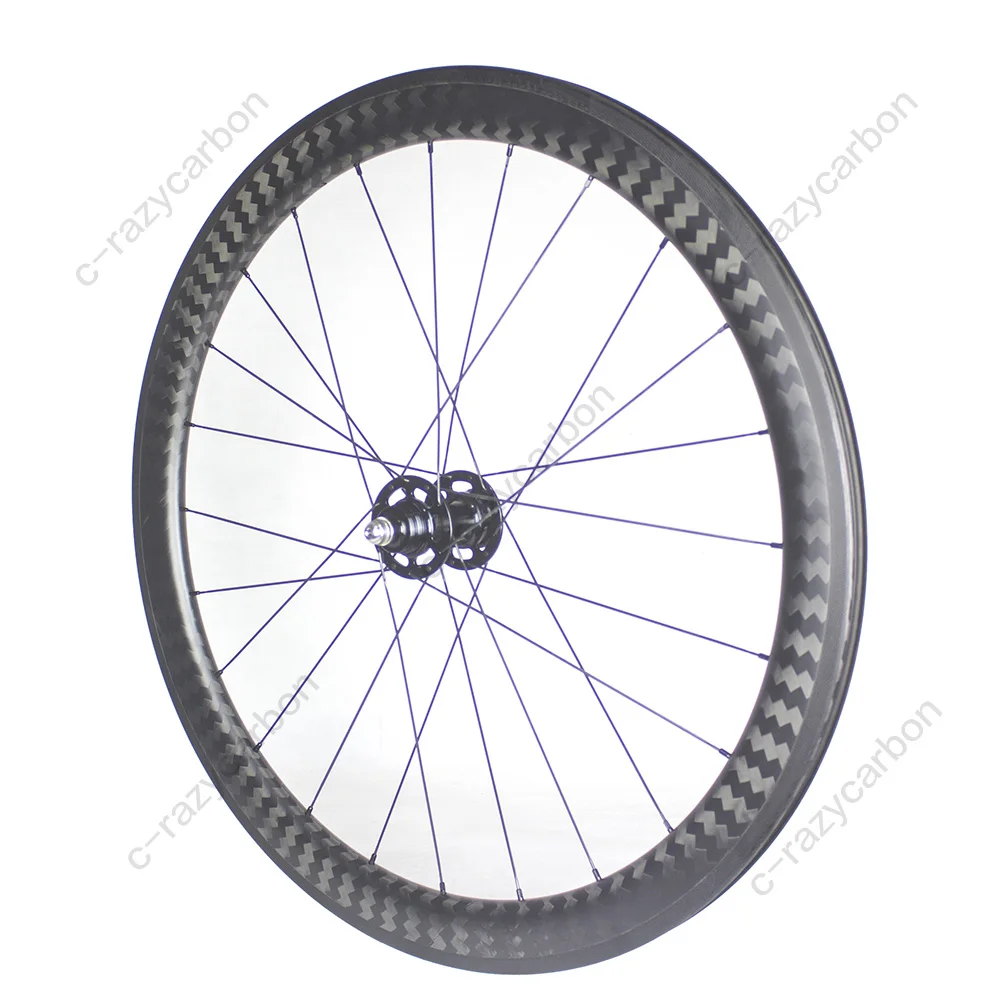 

Toray Carbon Fiber Performance Light Aerodynamic 700C Track Fixed Gear Bicycle Carbon Wheels with Super light Ridea Hubs