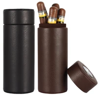 galiner leather humidor cigar case travel cedar wood lined portable cigar humidor jar w humidifier hygrometer cigars box