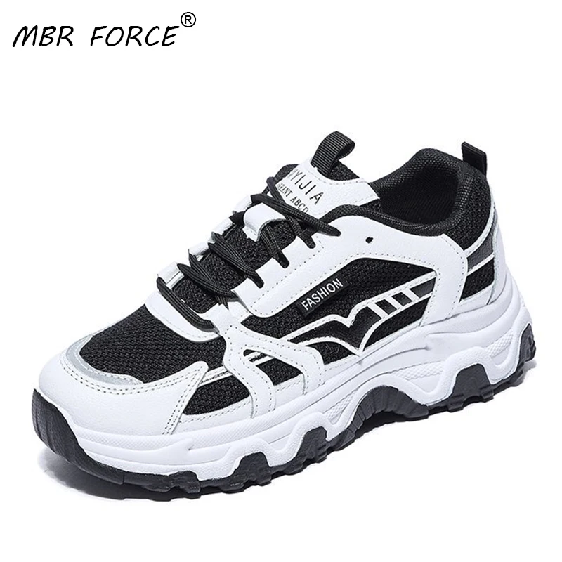 MBR FORCE/Новинка 2021 года Сезон весна осень Женская обувь Модные черные кроссовки с