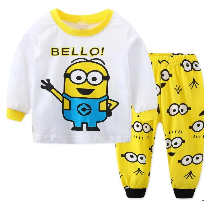 Новинка Комплект из 2 предметов Новая брендовая хлопковая одежда для сна малышей