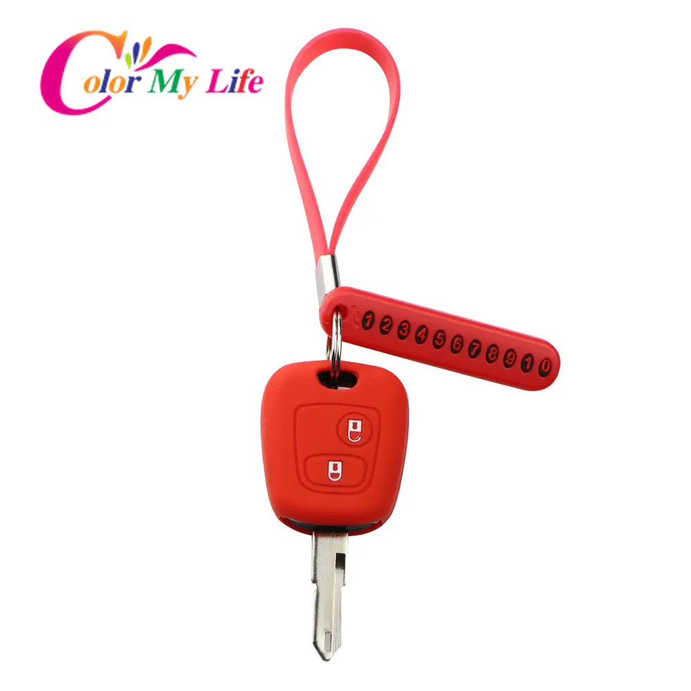 Силиконовый чехол для автомобильных ключей Peugeot 206 307 207 208 308 2008 408 Citroen C2 C3 C4