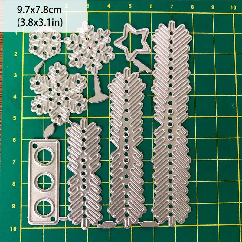 Snowflake leaf dies 1 шт.ножи для вырубки скрапбукинг FEESTIGO штампы для скрапбукинга рождество плашка скрапбукинг ножи для вырубки - Цвет: Snowflake leaf dies
